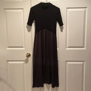 ZARA DRESS BLACK & WHITE POLKA DOT